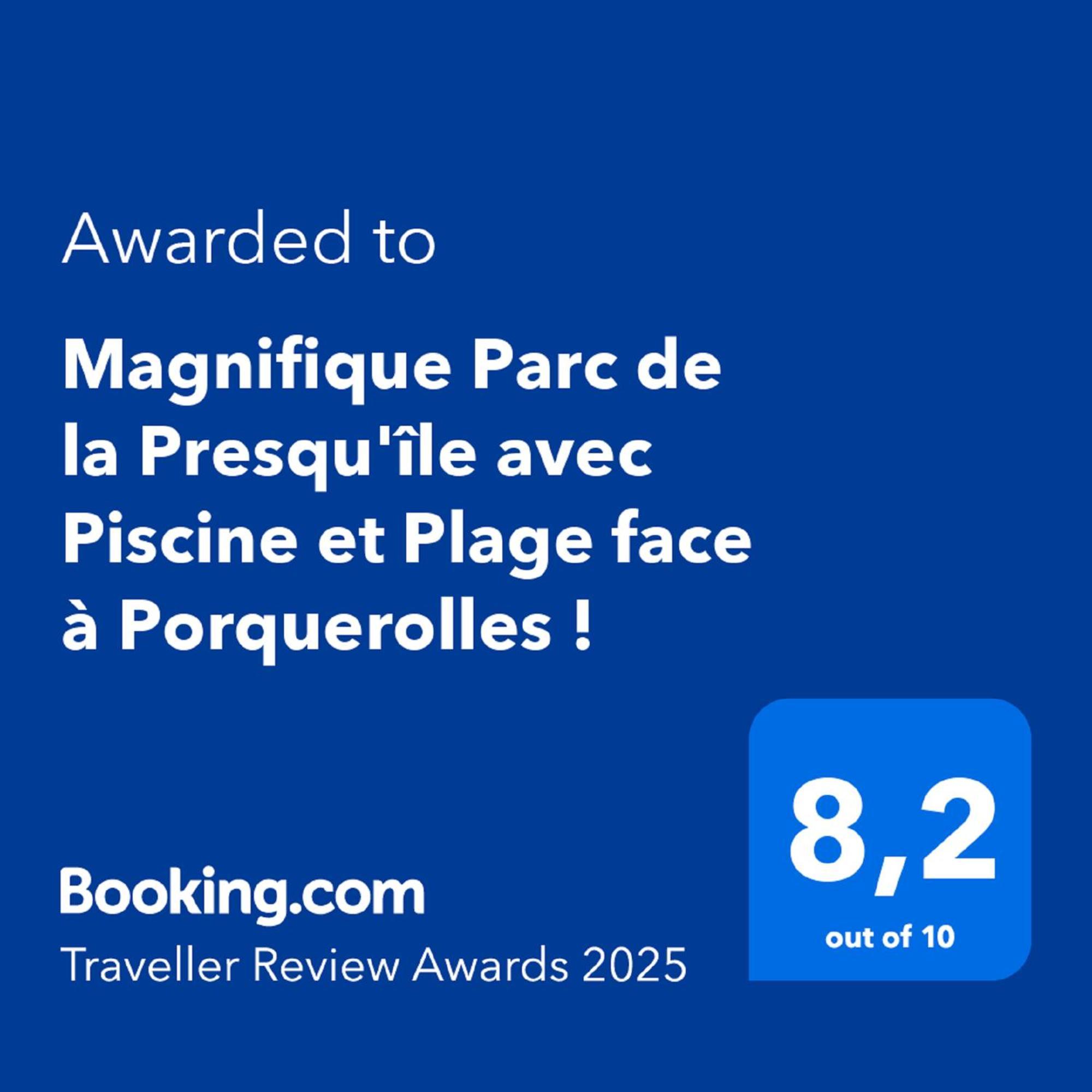 Magnifique Parc De La Presqu'Ile Avec Piscine Et Plage Face A Porquerolles ! Hyeres Ngoại thất bức ảnh